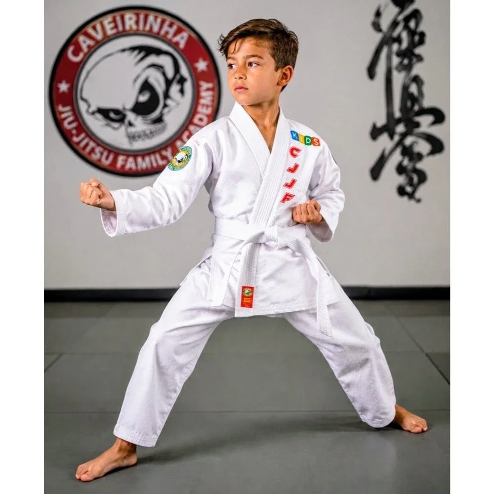 Kids Jiu-Jitsu Gi Keikogi Uniform White Unisex Size M1 100% Cotton Uniform EUC